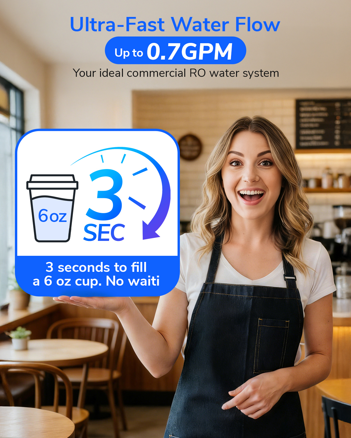 Ecoviva RO1000G Tankless 9-Stage Reverse Osmosis Water Filtration System For Commercial And Big Family