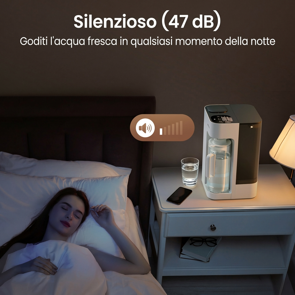 Ecoviva MATE 3 Countertop Osmosis System Drinking Water Reverse Osmosis System, 8-Way Filter Against Nitrate & PFAS, Water Filter No Installation, 3:1 Saving Ratio & TDS Monitor Water Dispenser, White IT