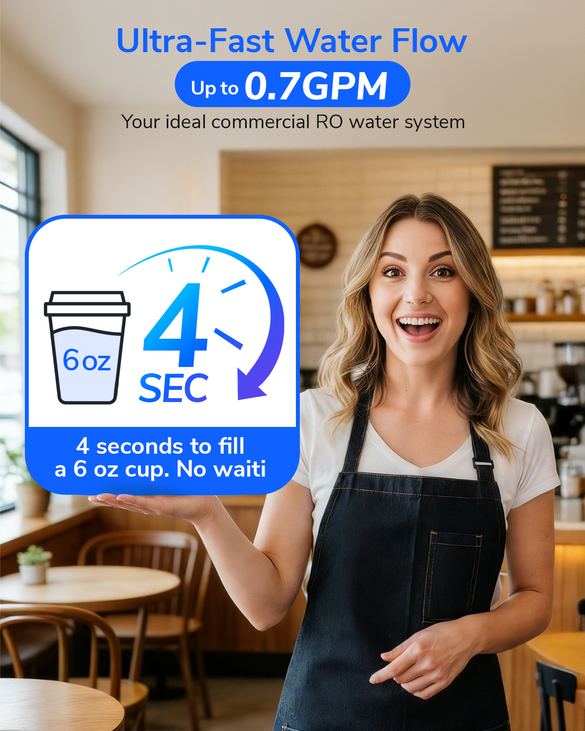 Ecoviva RO800G Tankless 9-Stage Reverse Osmosis Water Filtration System For Commercial And Big Family