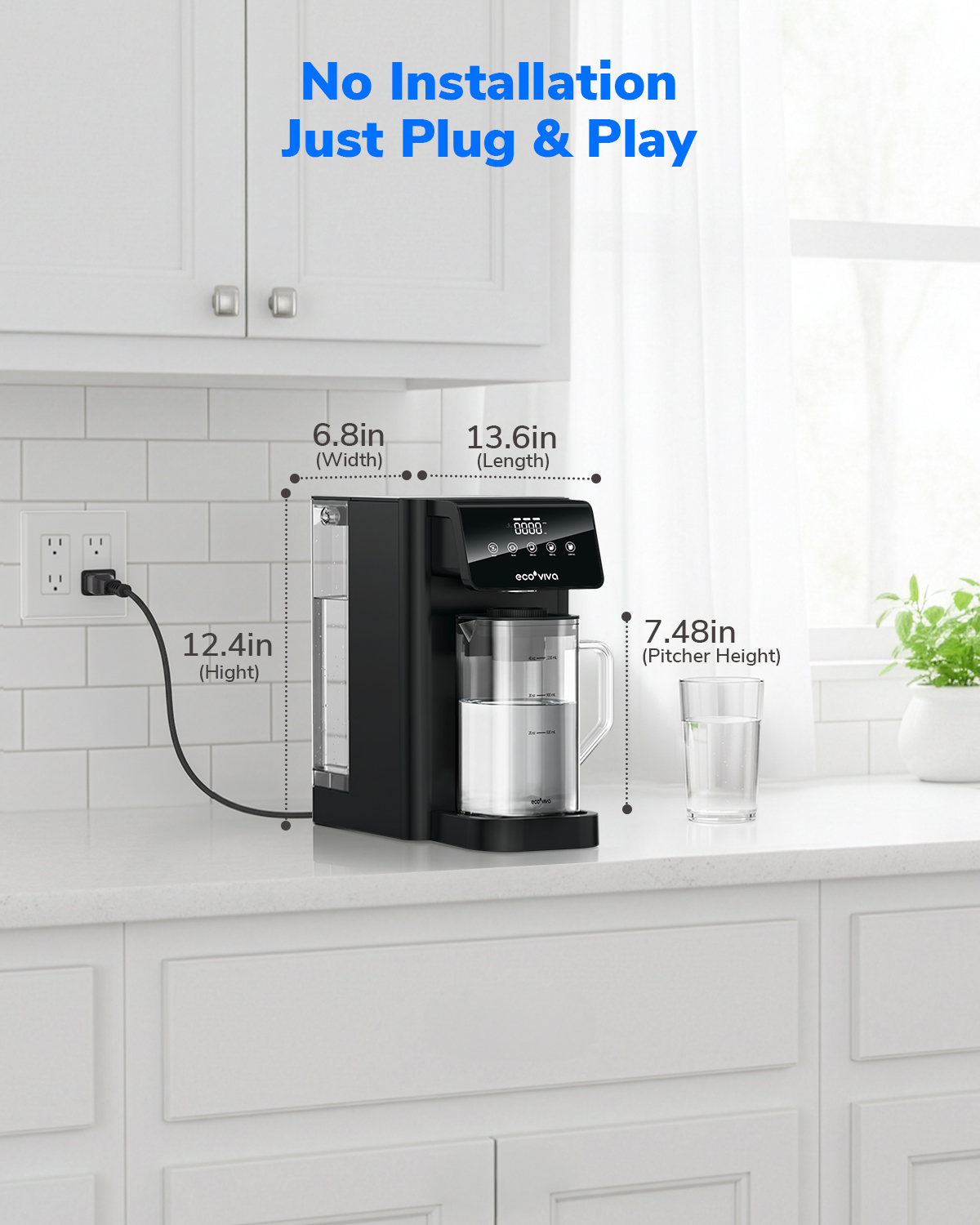 Ecoviva Mate 5 Countertop Reverse Osmosis Water Filter