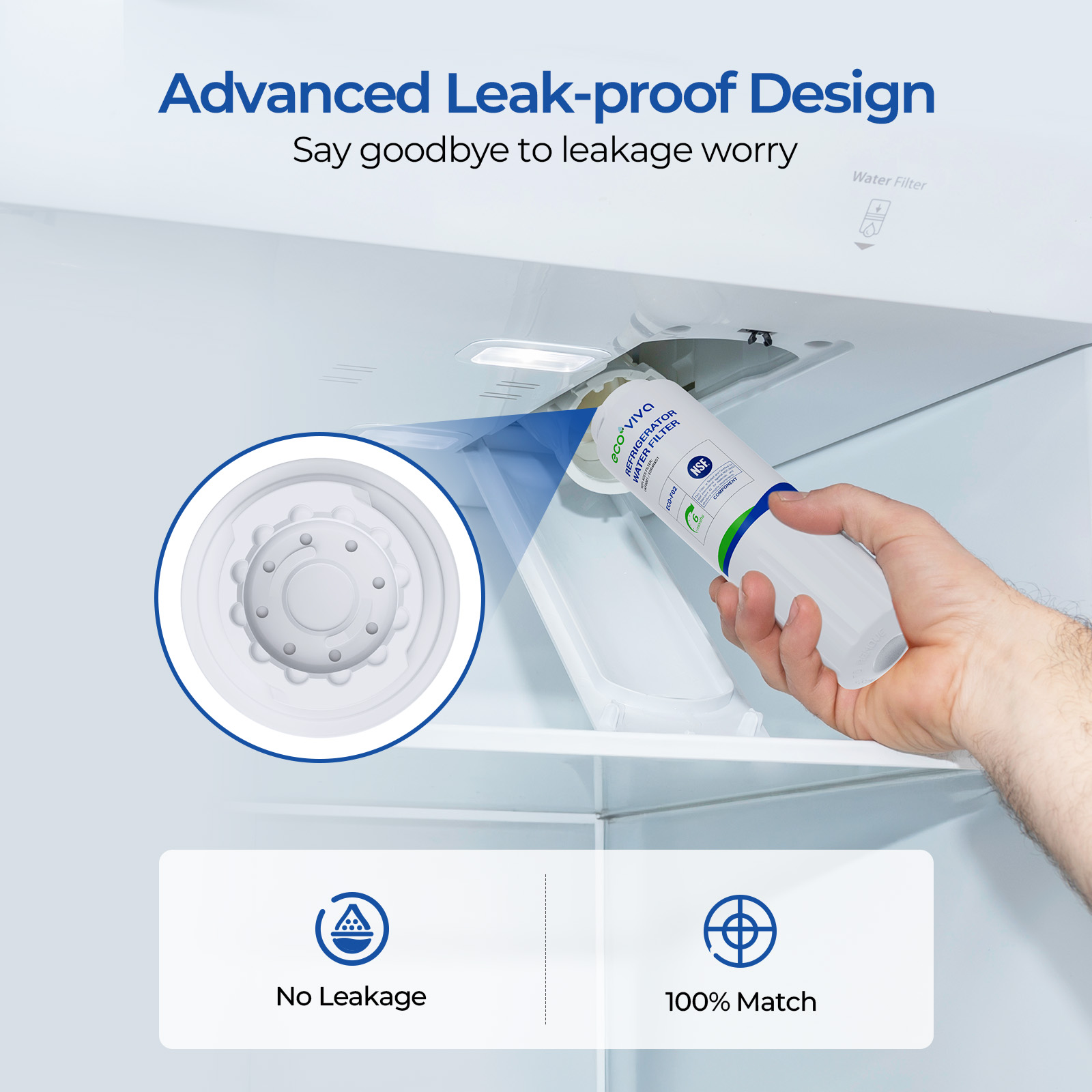 UKF8001 Refrigerator Water Filter 3 Pack
