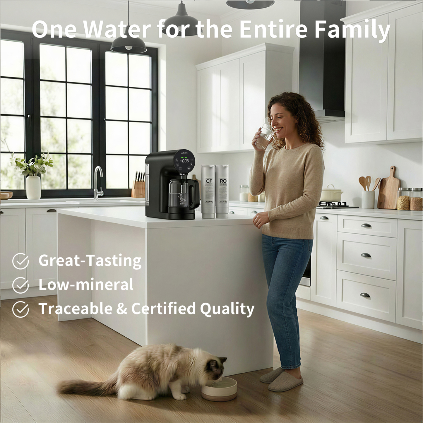 Countertop Reverse Osmosis System 5-Stage No Installation Desktop Portable Water Purifier