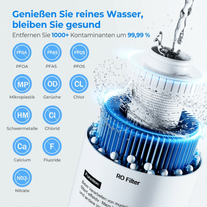 600GPD Tankless Under Sink Reverse Osmosis Water System DE