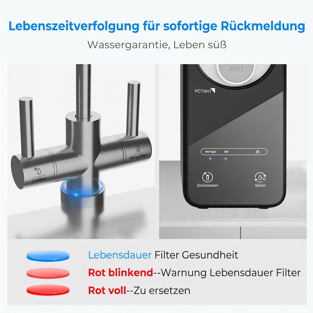 600GPD Tankless Under Sink Reverse Osmosis Water System DE