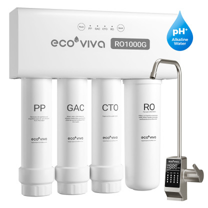 Reverse Osmosis RO Water Filter Filtration Under Sink System 1000G