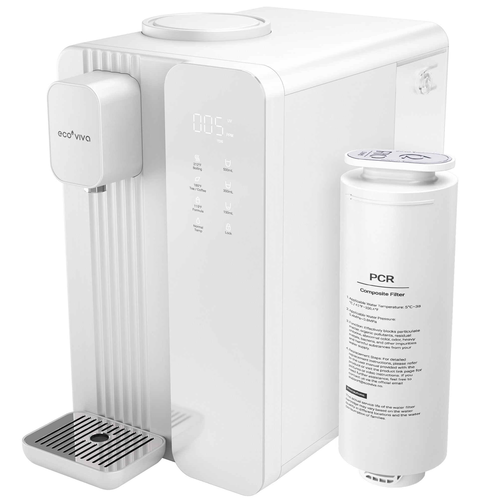 MATE4 UV Countertop Reverse Osmosis Water Filter System DE