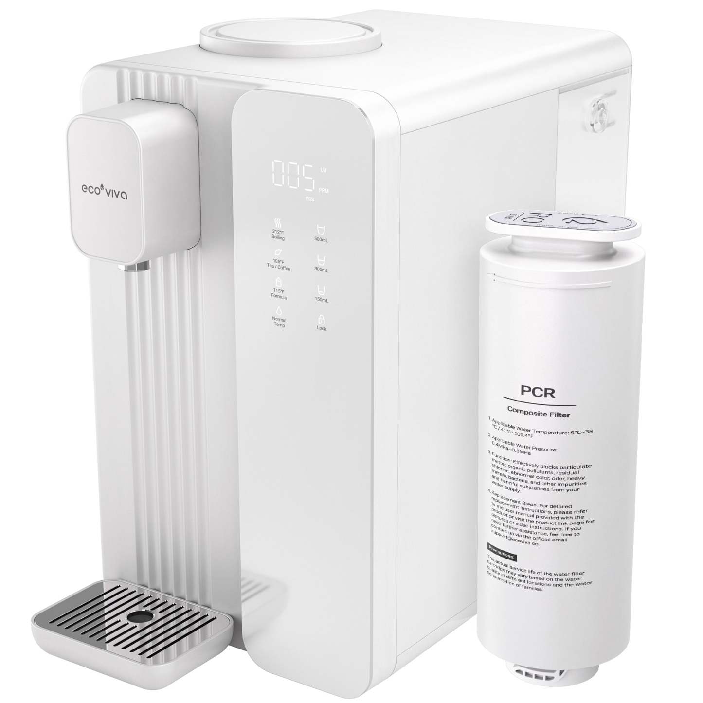 MATE4 UV Countertop Reverse Osmosis Water Filter System DE