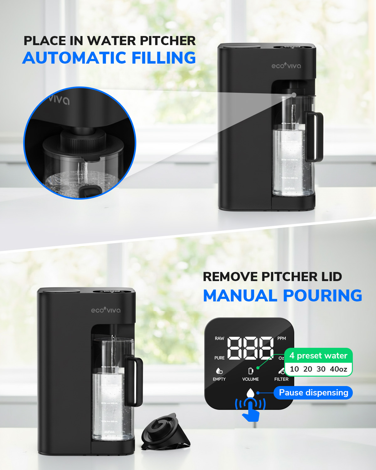 Ecoviva MATE3 Reverse Osmosis Water Filtration System
