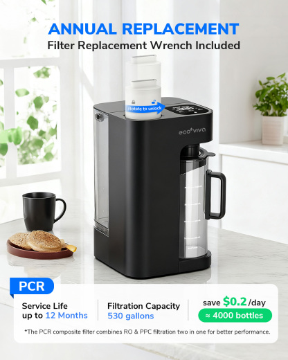 Ecoviva MATE3 Reverse Osmosis Water Filtration System