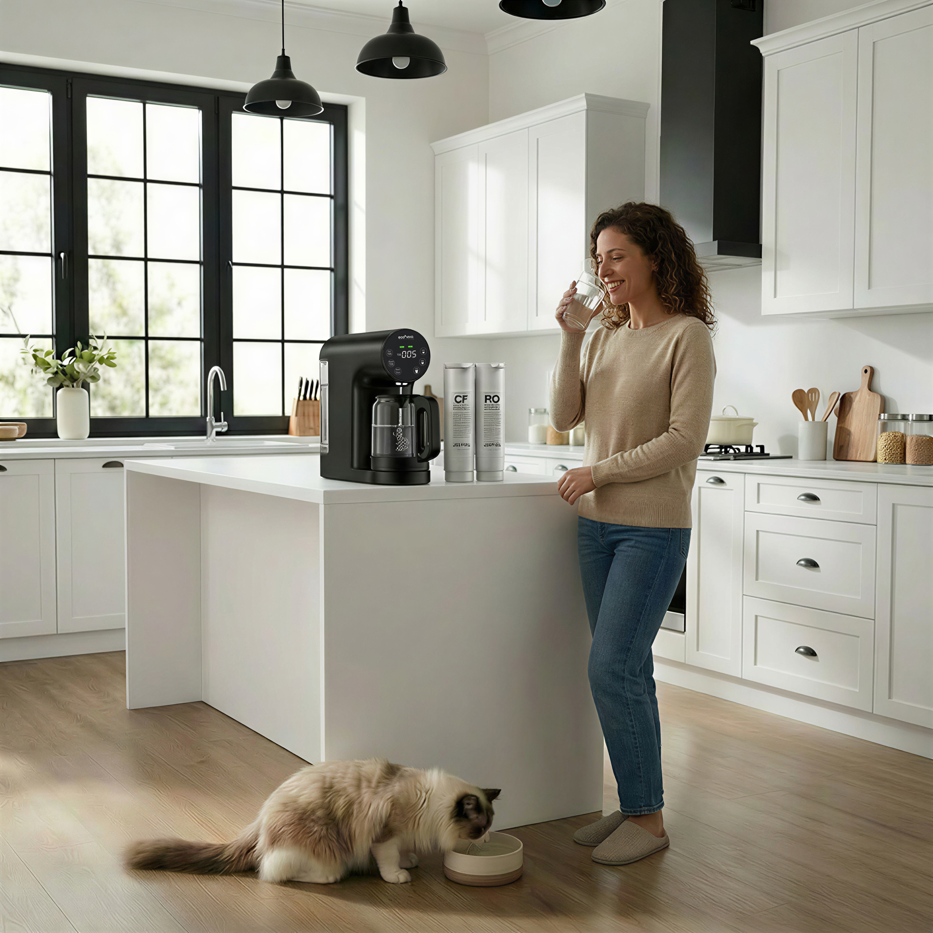 Countertop Reverse Osmosis System 5-Stage No Installation Desktop Portable Water Purifier