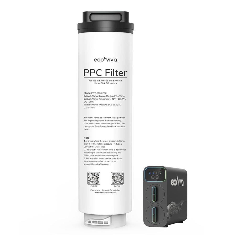 Ecoviva E6 Replacement PPC Filter Cartridge for Reverse Osmosis System EU