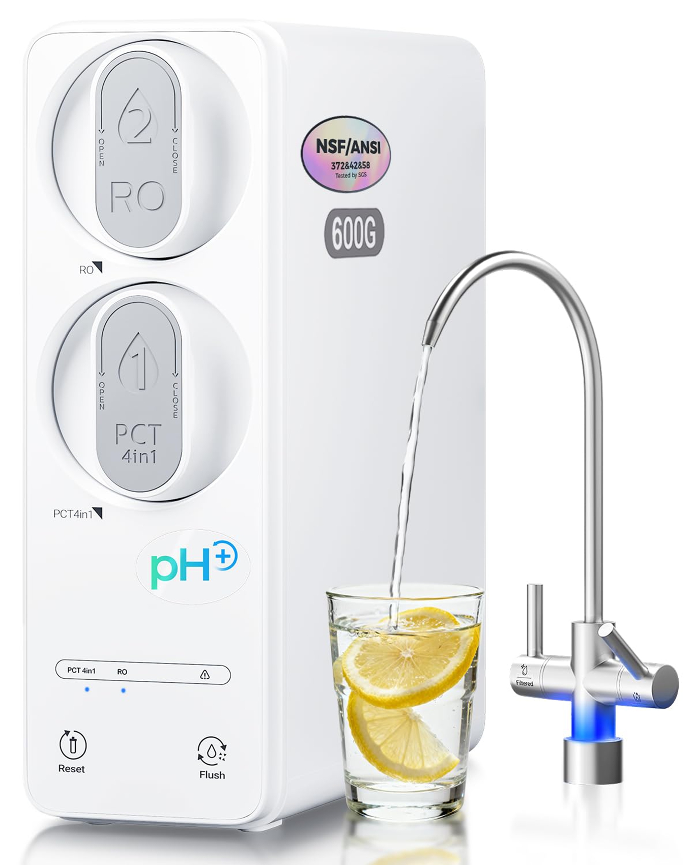 Ecoviva 600 GPD Under-Sink 8 Stage Osmosis System