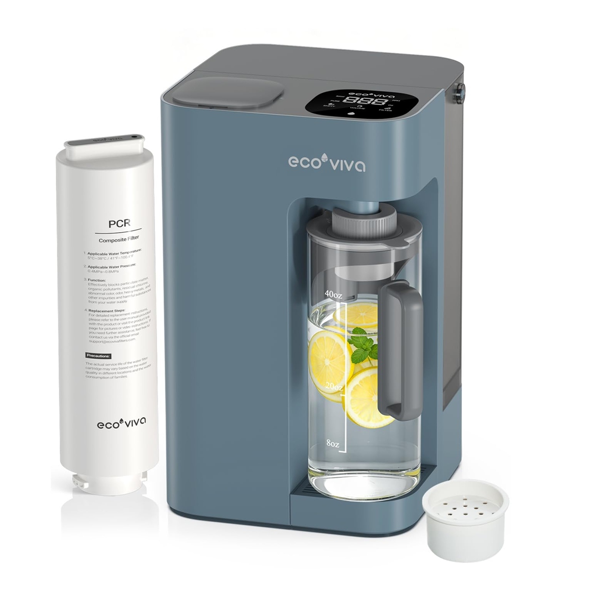 Ecoviva MATE3 Reverse Osmosis Water Filtration System