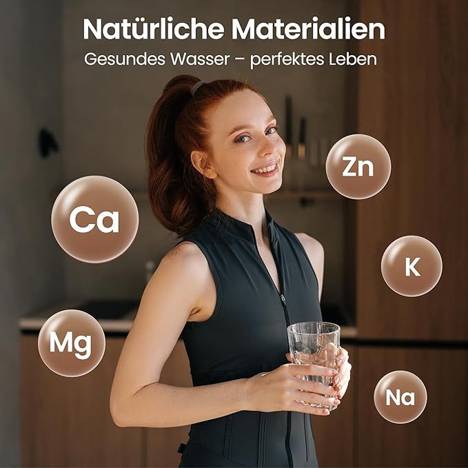 Ecoviva Remineralization Filter 2-Pack Alkaline Post Treatment Filter for Reverse Osmosis Systems EU