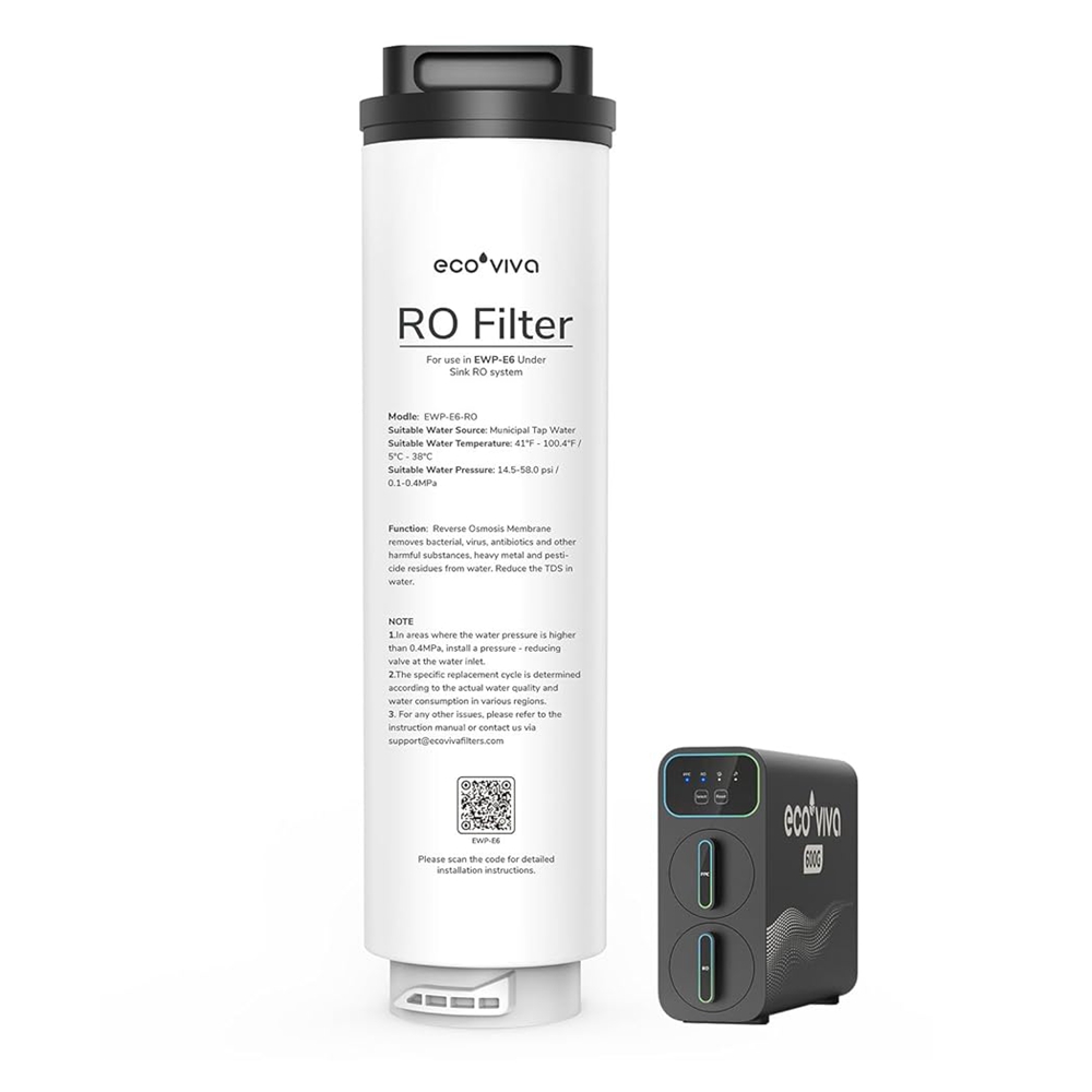 Ecoviva E6 Replacement RO Filter Cartridge for Reverse Osmosis System