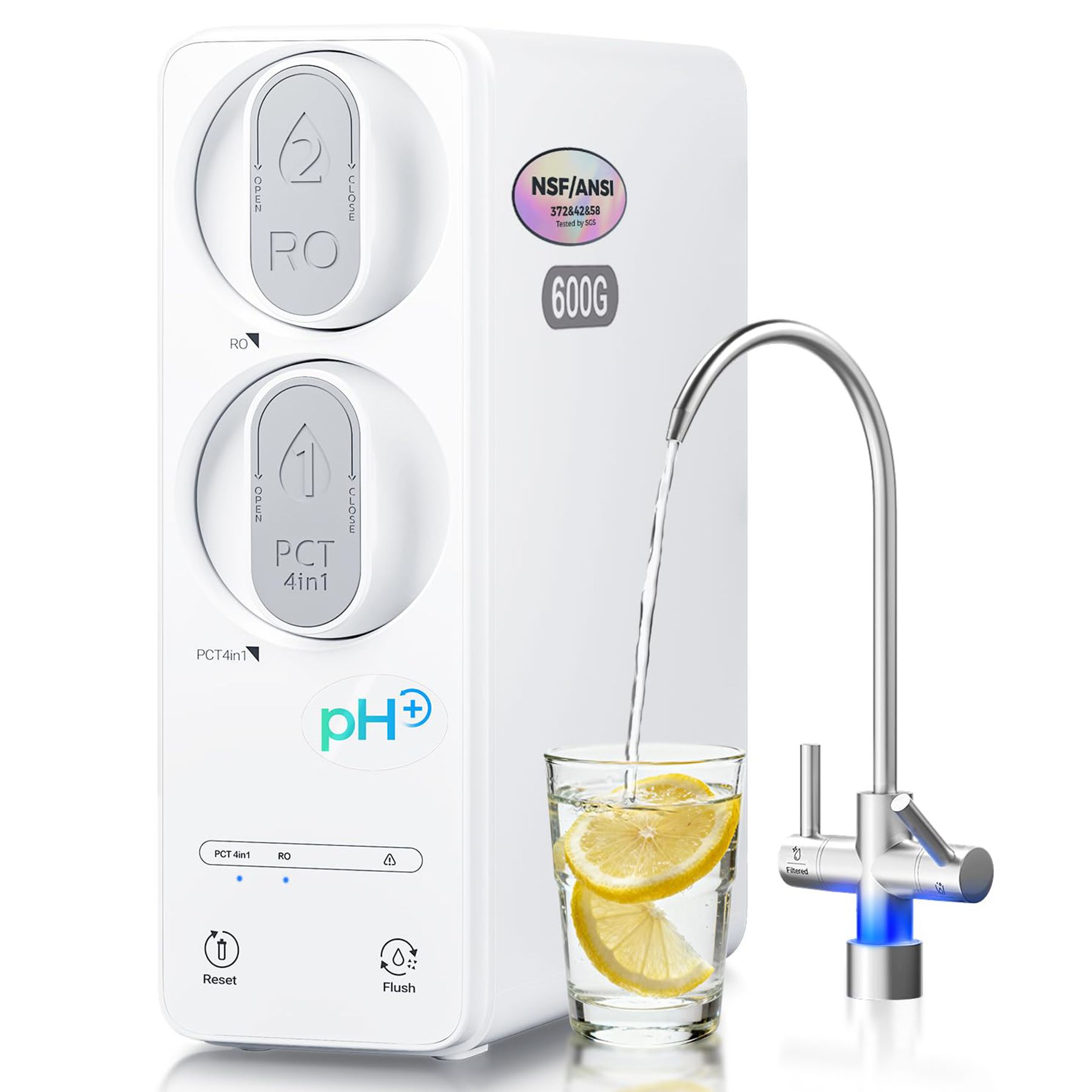 Ecoviva 600 GPD Under-Sink 8 Stage Osmosis System