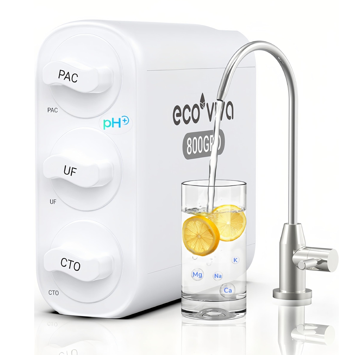 0.01μm Ultra-Filtration Under Sink Tankless Water Filter System 800G
