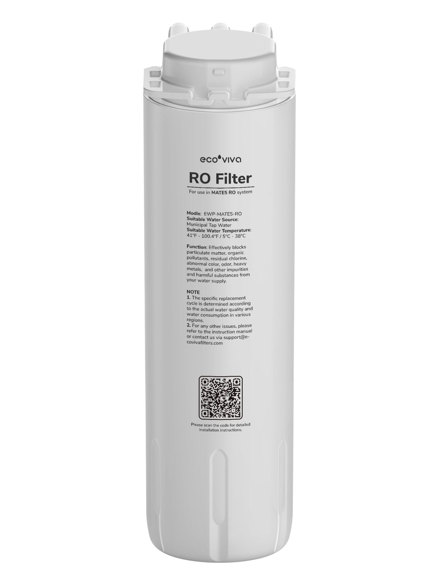 Ecoviva RO Filter replacement filter for MATE5