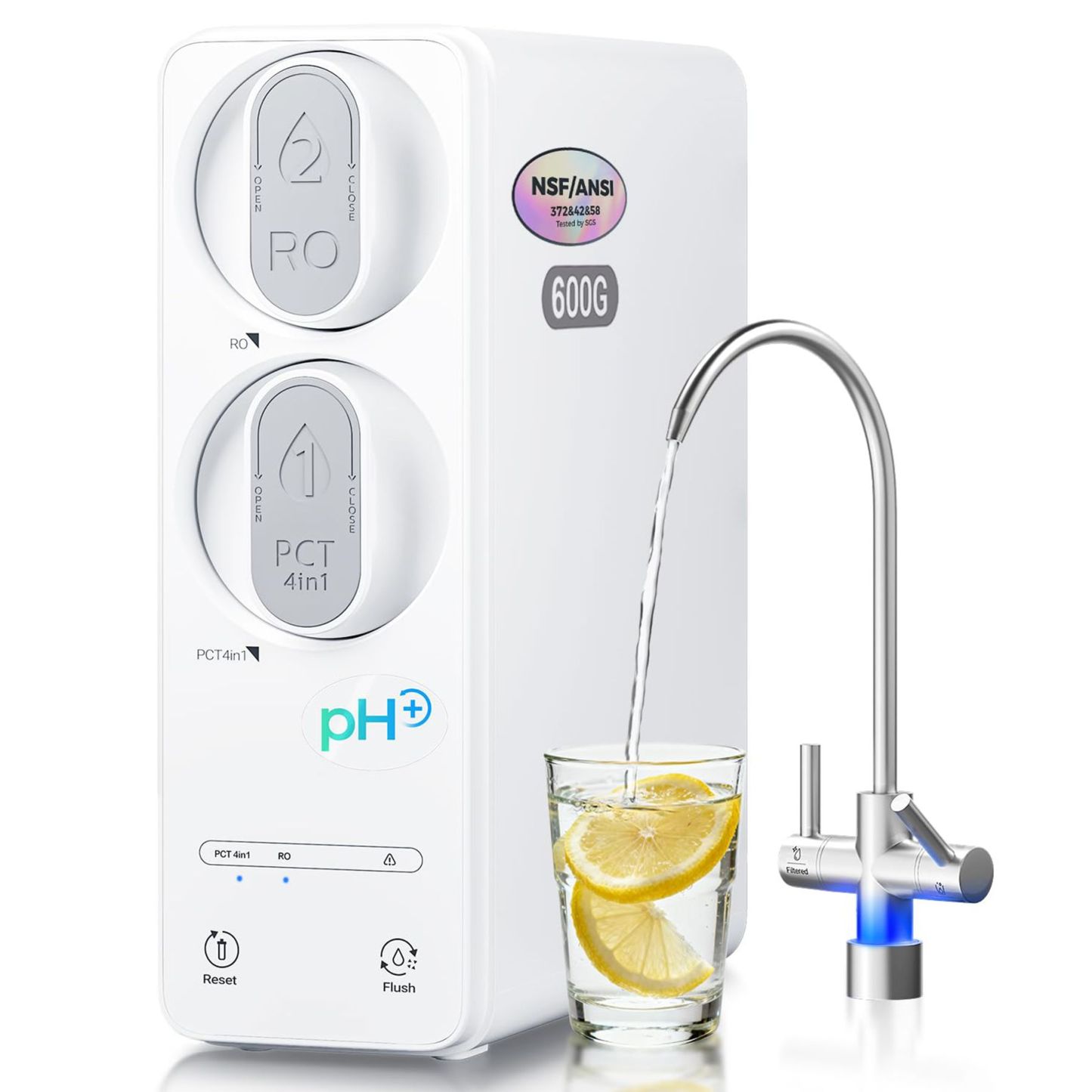 Ecoviva 600 GPD Under-Sink 8 Stage Osmosis System