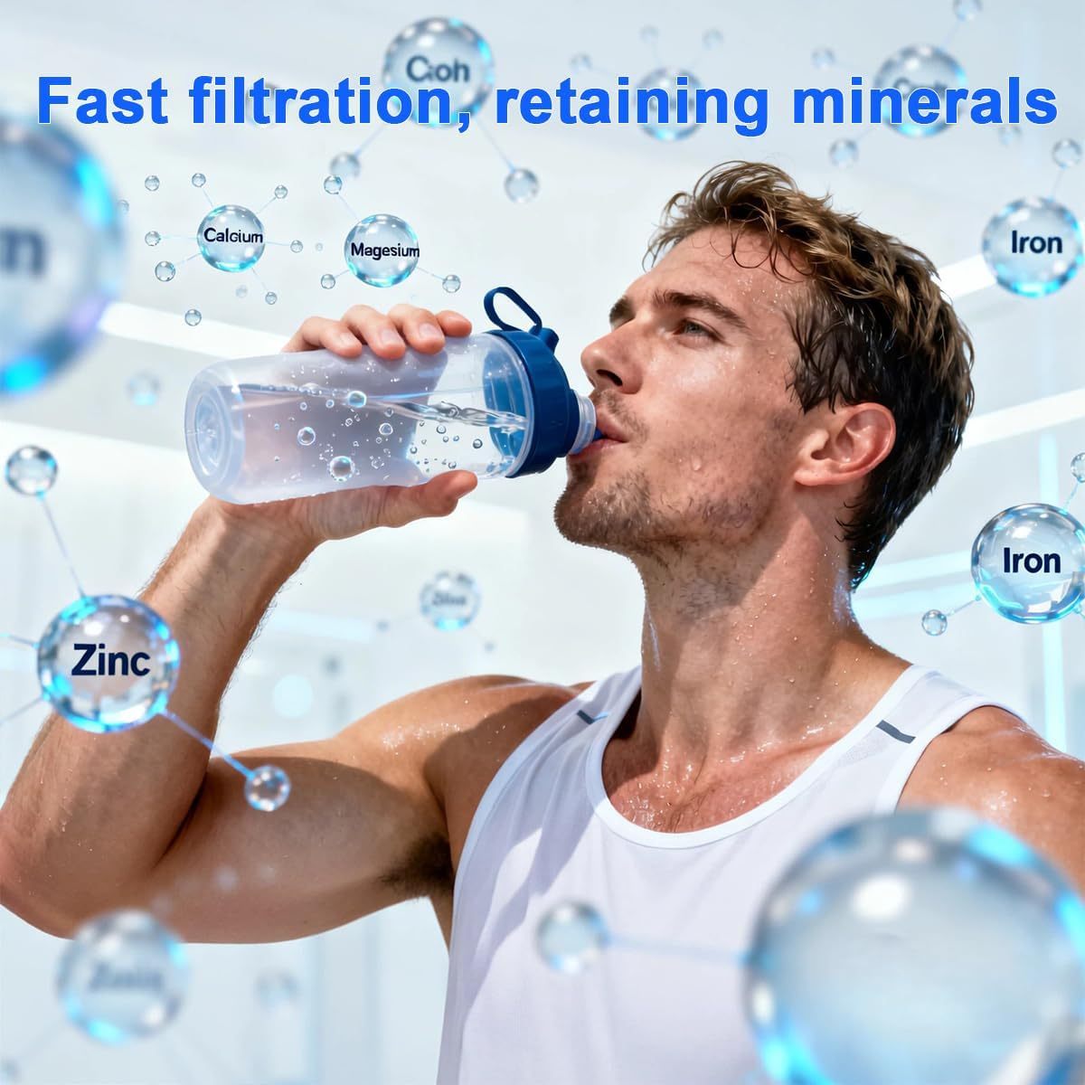 0.01μm Ultra-Filtration Under Sink Tankless Water Filter System 800G