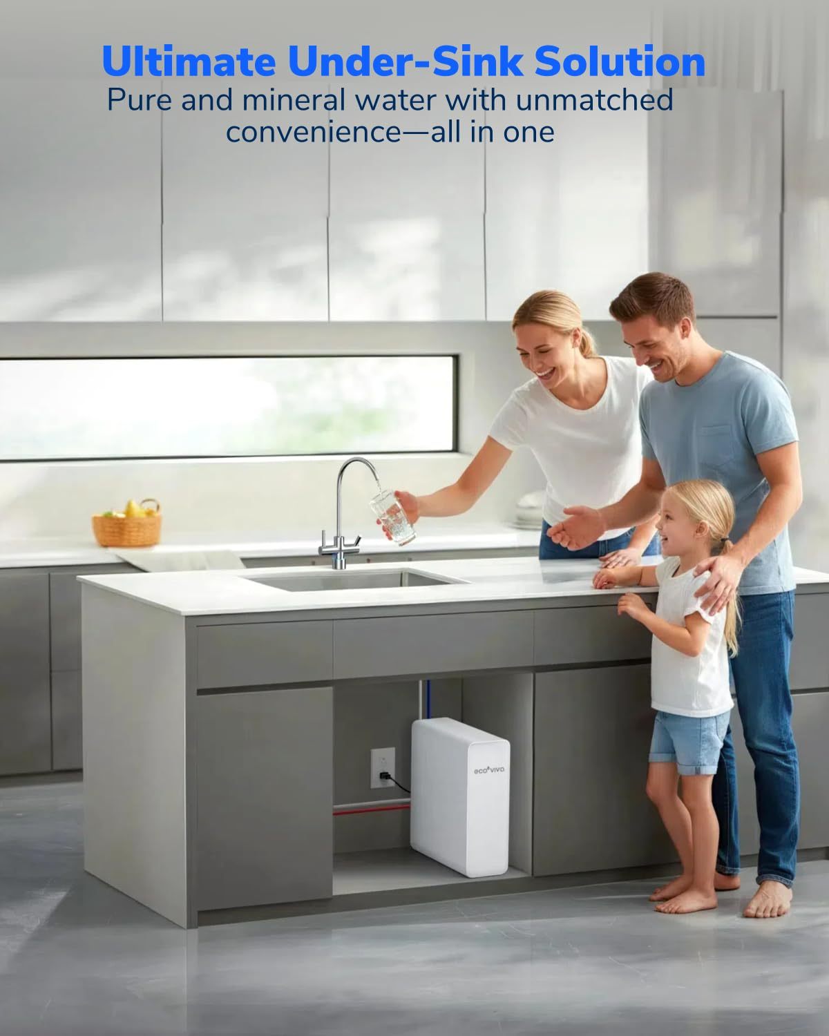 Ecoviva 600 GPD Under-Sink 8 Stage Osmosis System