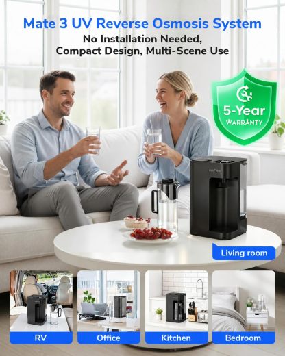 Mate 3 UV Reverse Osmosis Water Filter Countertop