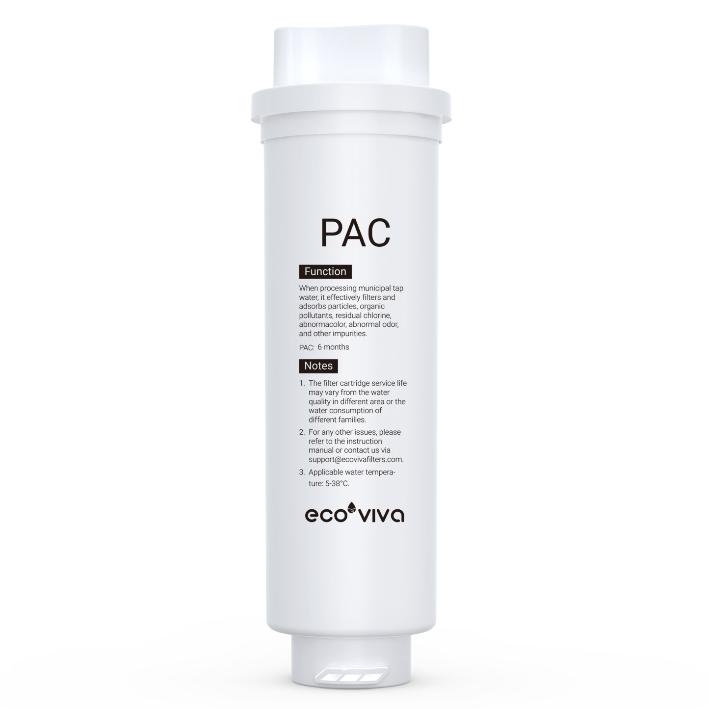 Ecoviva PAC Filter for Ultra-Filtration Under Sink Water Filter System