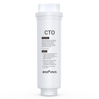Ecoviva CTO Filter for Ultra-Filtration Under Sink Water Filter System