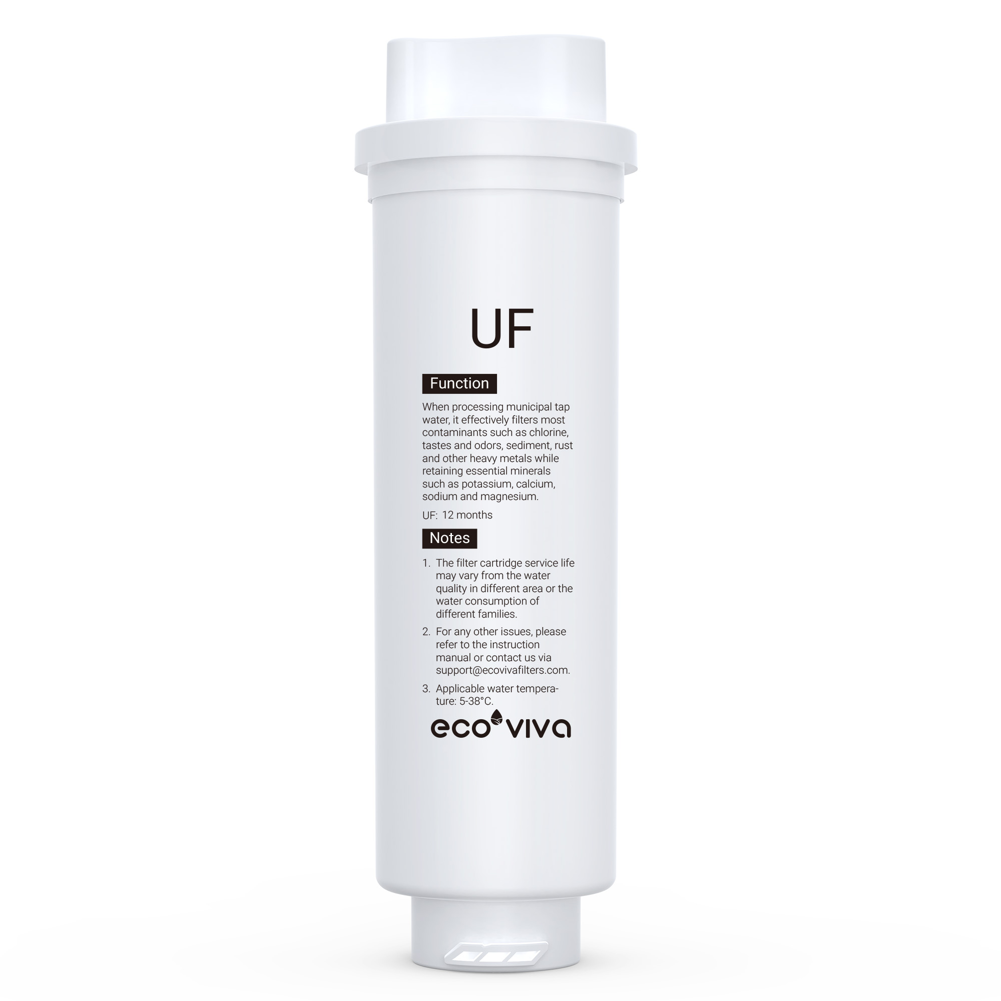 Ecoviva UF Filter for Ultra-Filtration Under Sink Water Filter System
