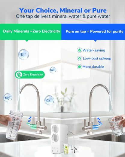 Ecoviva 600 GPD Under-Sink 8 Stage Osmosis System