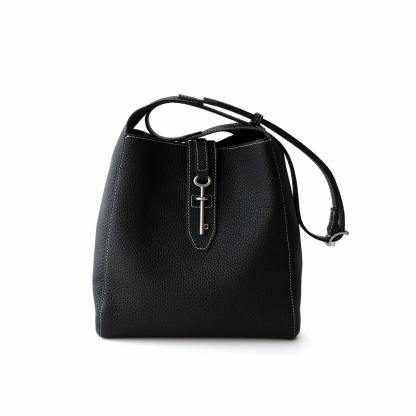 Genuine Leather Shoulder Bags, Casual Style Leather Tote Bag, Minimal Design Handbag