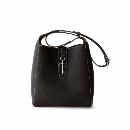 Genuine Leather Shoulder Bags, Casual Style Leather Tote Bag, Minimal Design Handbag