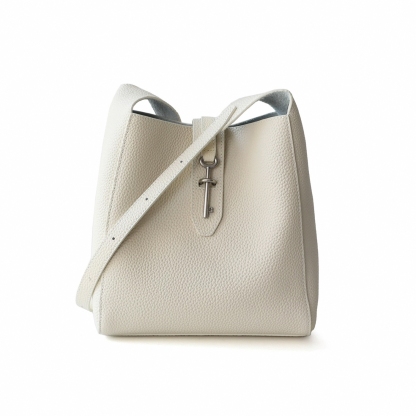 Genuine Leather Shoulder Bags, Casual Style Leather Tote Bag, Minimal Design Handbag