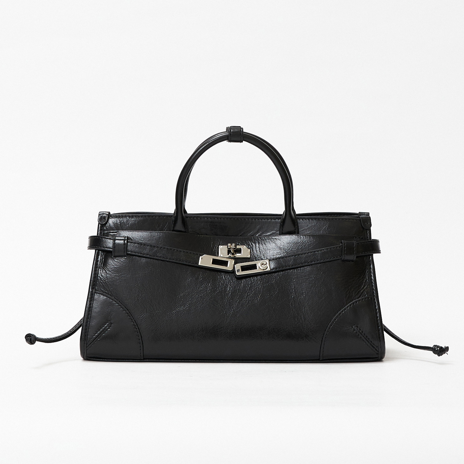 Classic Top Handle Bags, Genuine Leather Small Tote Bag, Women's Leather Shoulder Bag