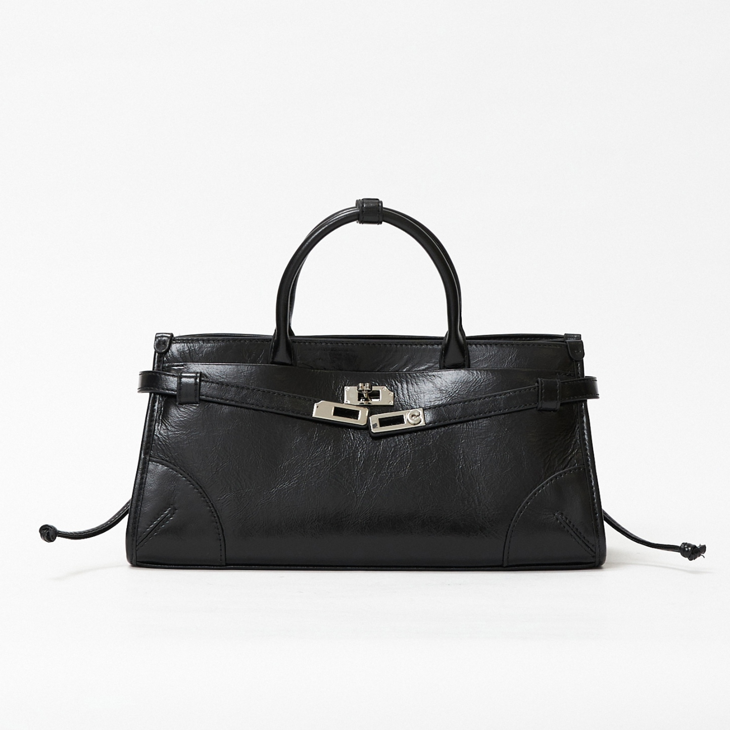 Classic Top Handle Bags, Genuine Leather Small Tote Bag, Women's Leather Shoulder Bag