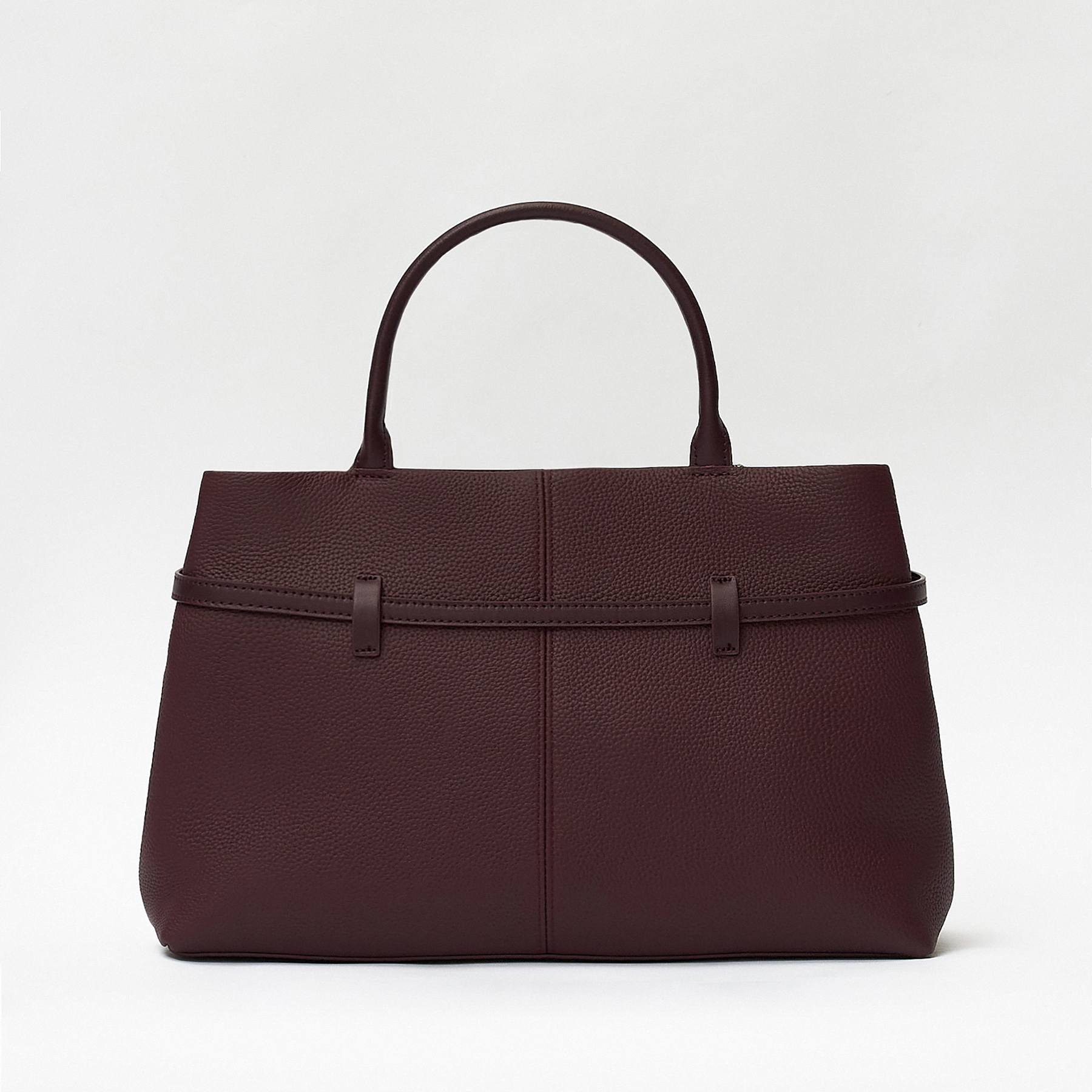 Grained Leather Tote Bags, Classic Design Leather Top Handle Bags, Leather Shoulder Bags