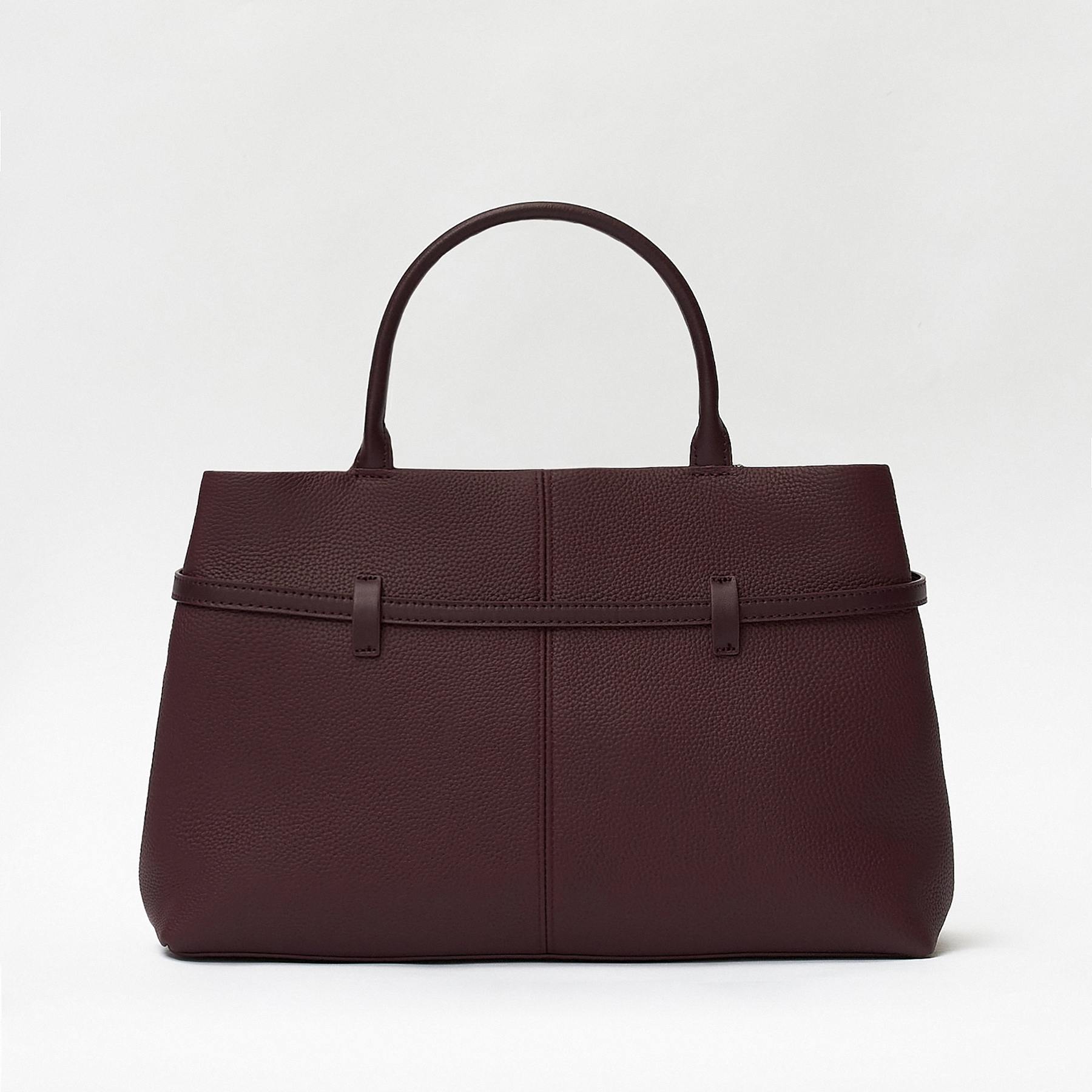 Grained Leather Tote Bags, Classic Design Leather Top Handle Bags, Leather Shoulder Bags