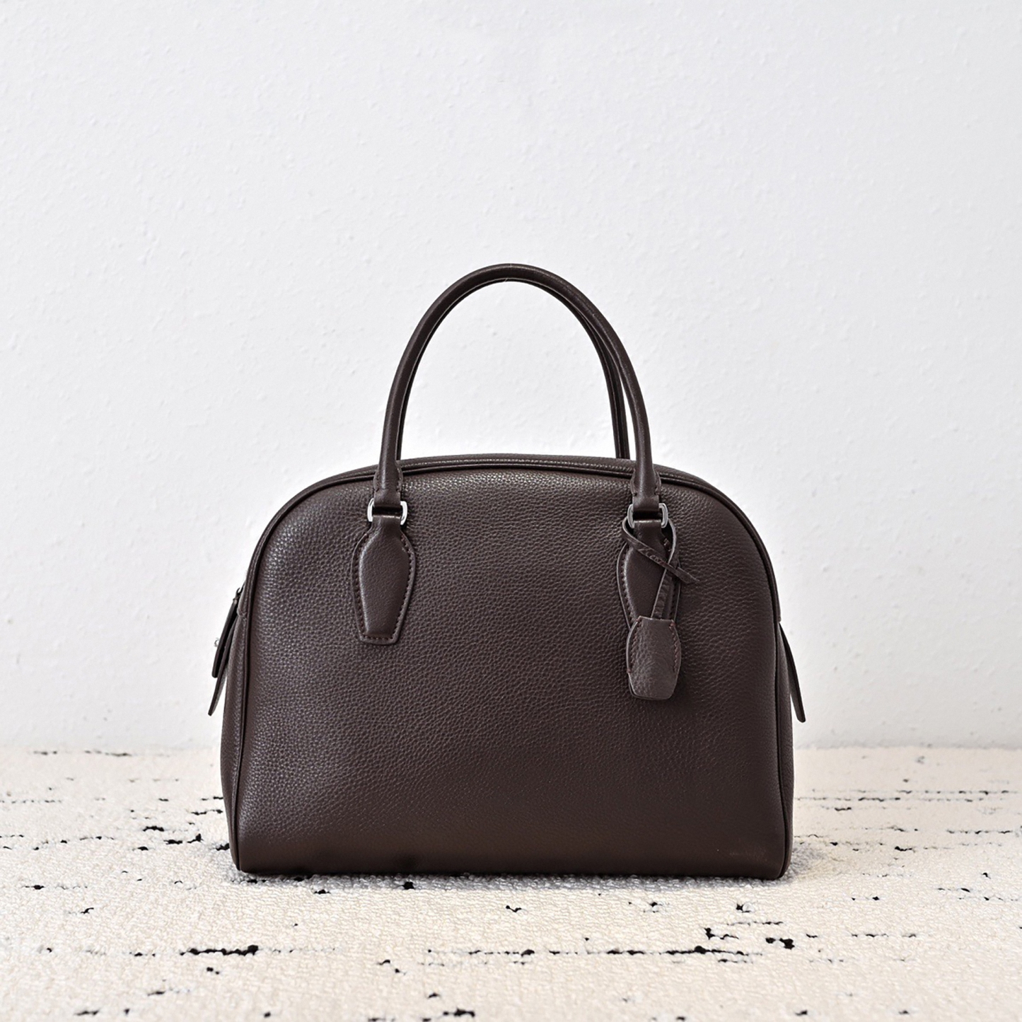 Genuine Leather Tote Bags, Women's Minimal Design Top Handle Bags, Leather Shoulder Bag