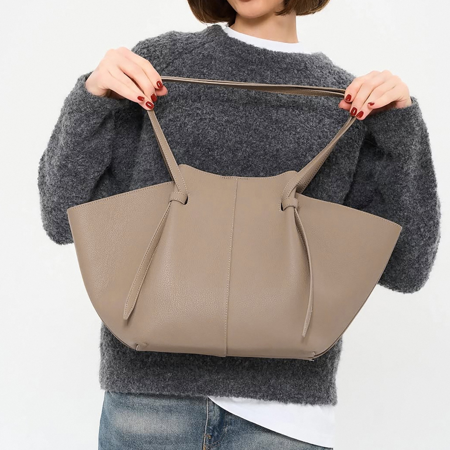 Leather Tote Bags, Women's Trendy Shoulder Bag, Genuine Leather Handbags