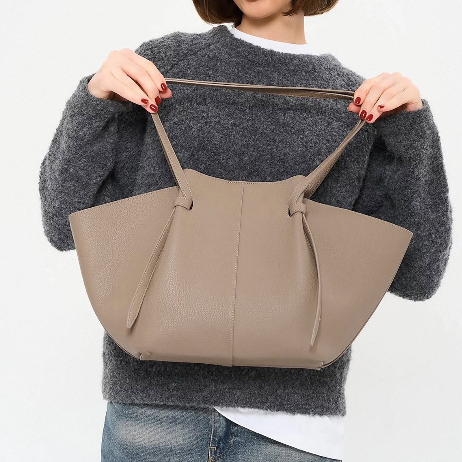 Leather Tote Bags, Women's Trendy Shoulder Bag, Genuine Leather Handbags