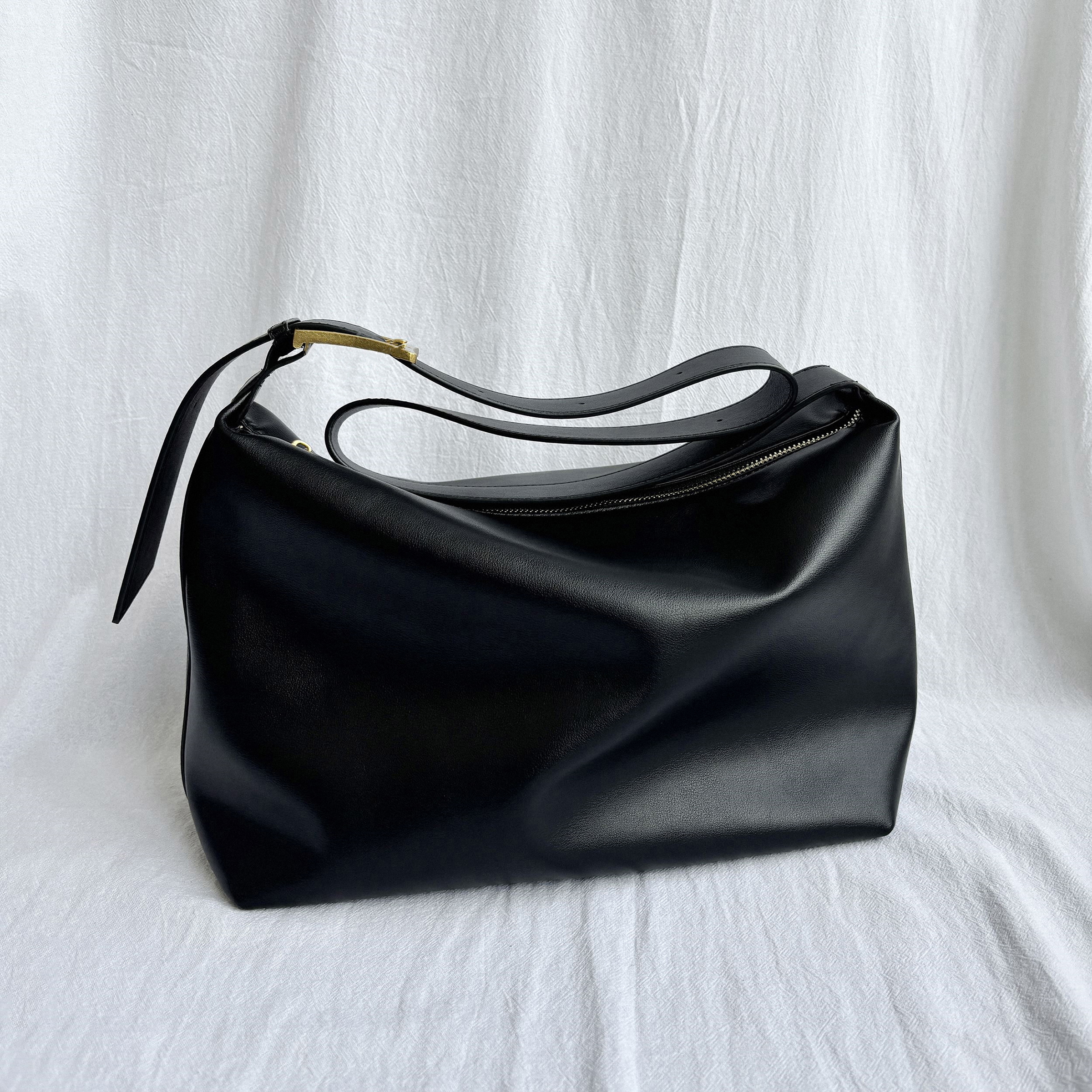 Minimal Design Tote Bags, Soft Leather Shoulder Bags, Large Tote Bag