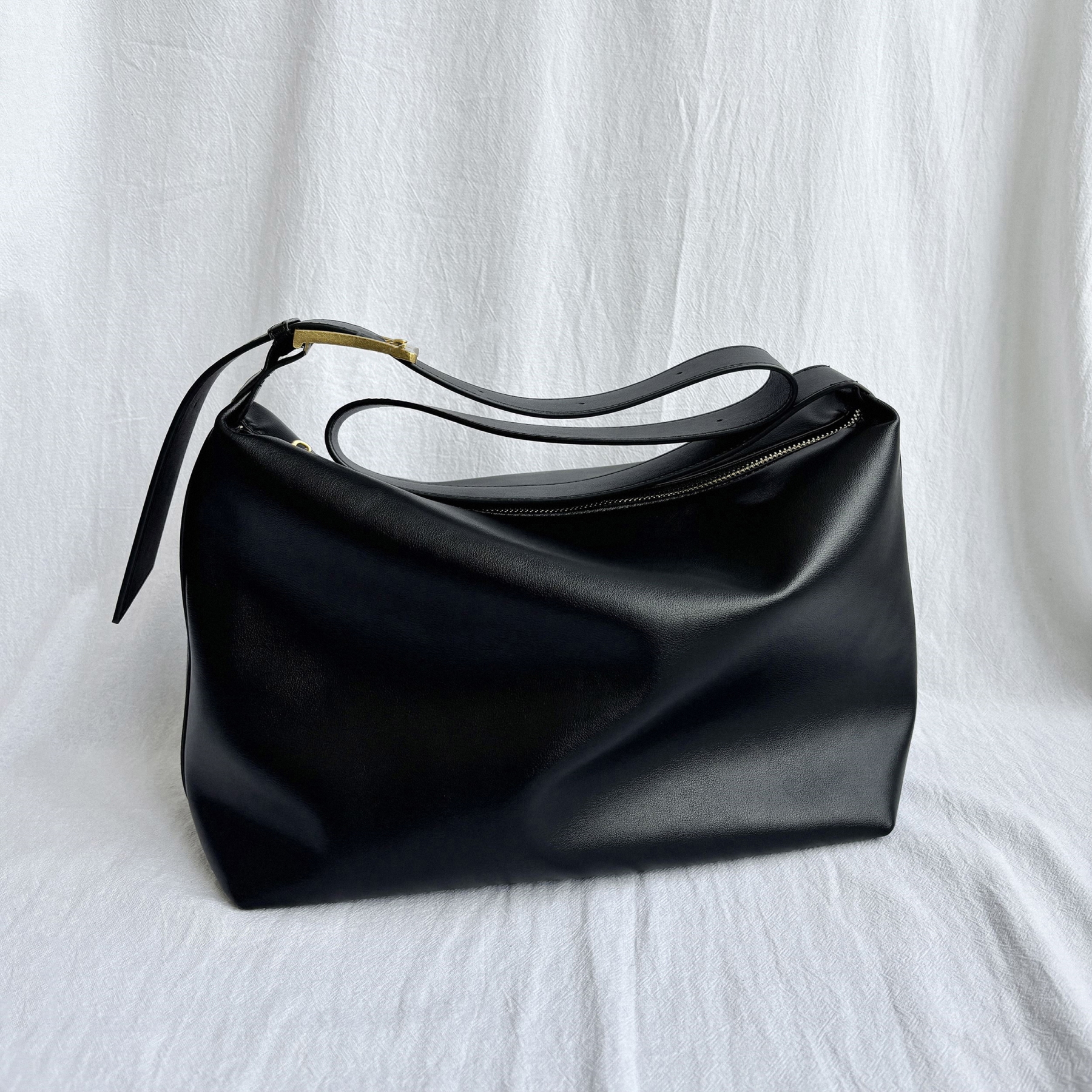 Minimal Design Tote Bags, Soft Leather Shoulder Bags, Large Tote Bag