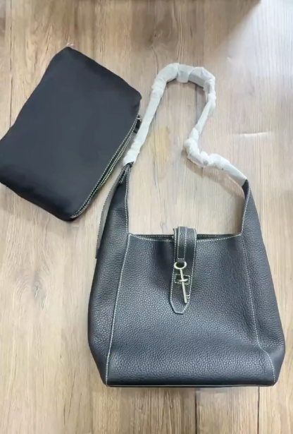 Genuine Leather Shoulder Bags, Casual Style Leather Tote Bag, Minimal Design Handbag