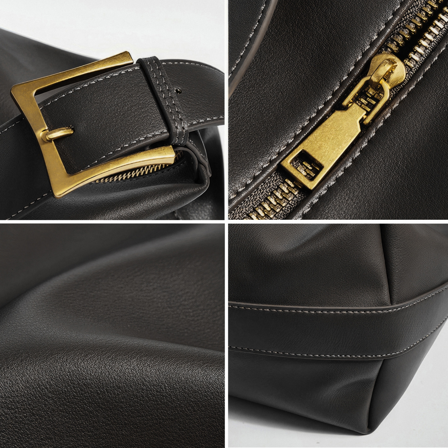 Minimal Design Tote Bags, Soft Leather Shoulder Bags, Large Tote Bag