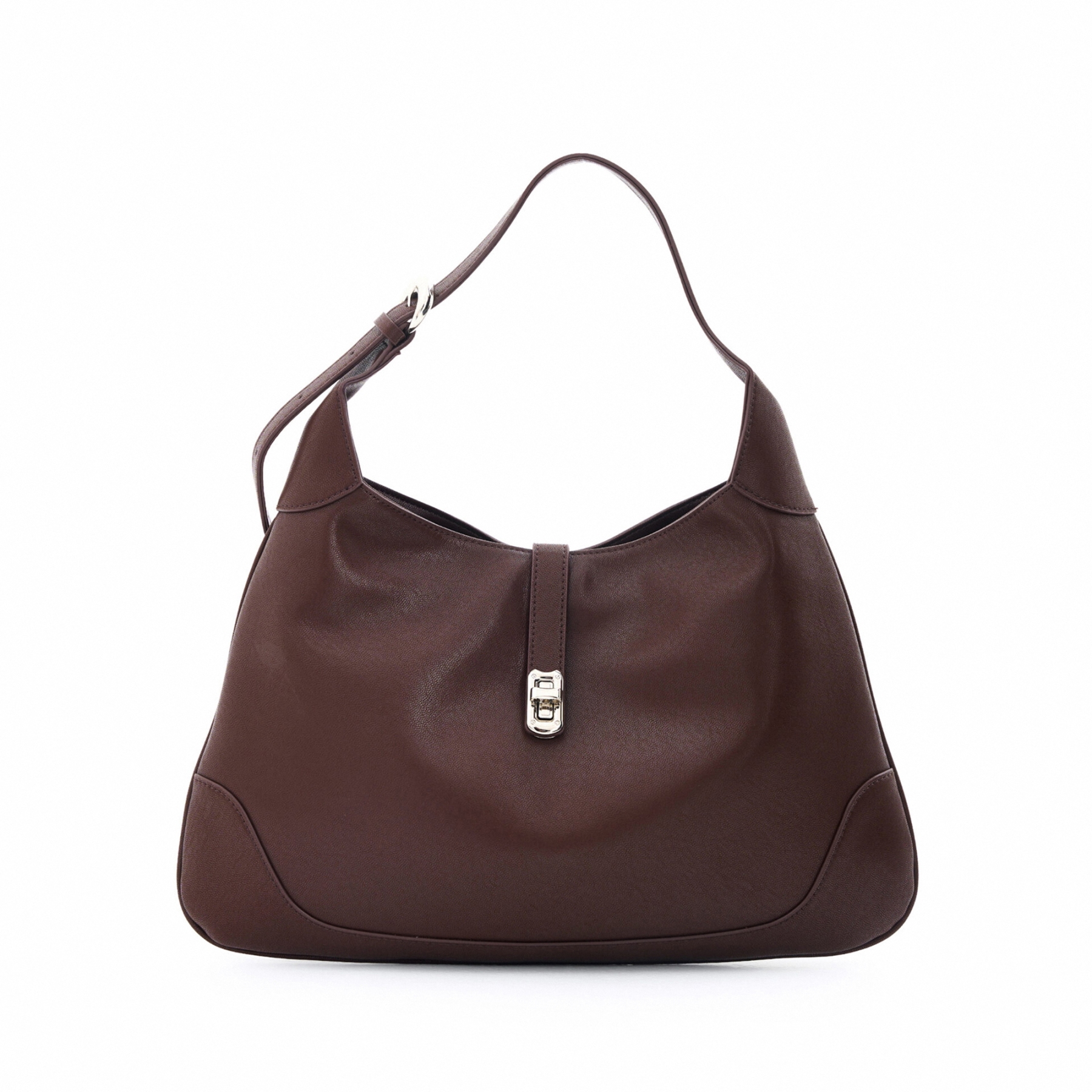 Minimal Design Leather Shoulder Bag, Leather Tote Bags, Women's Shoulder Bags