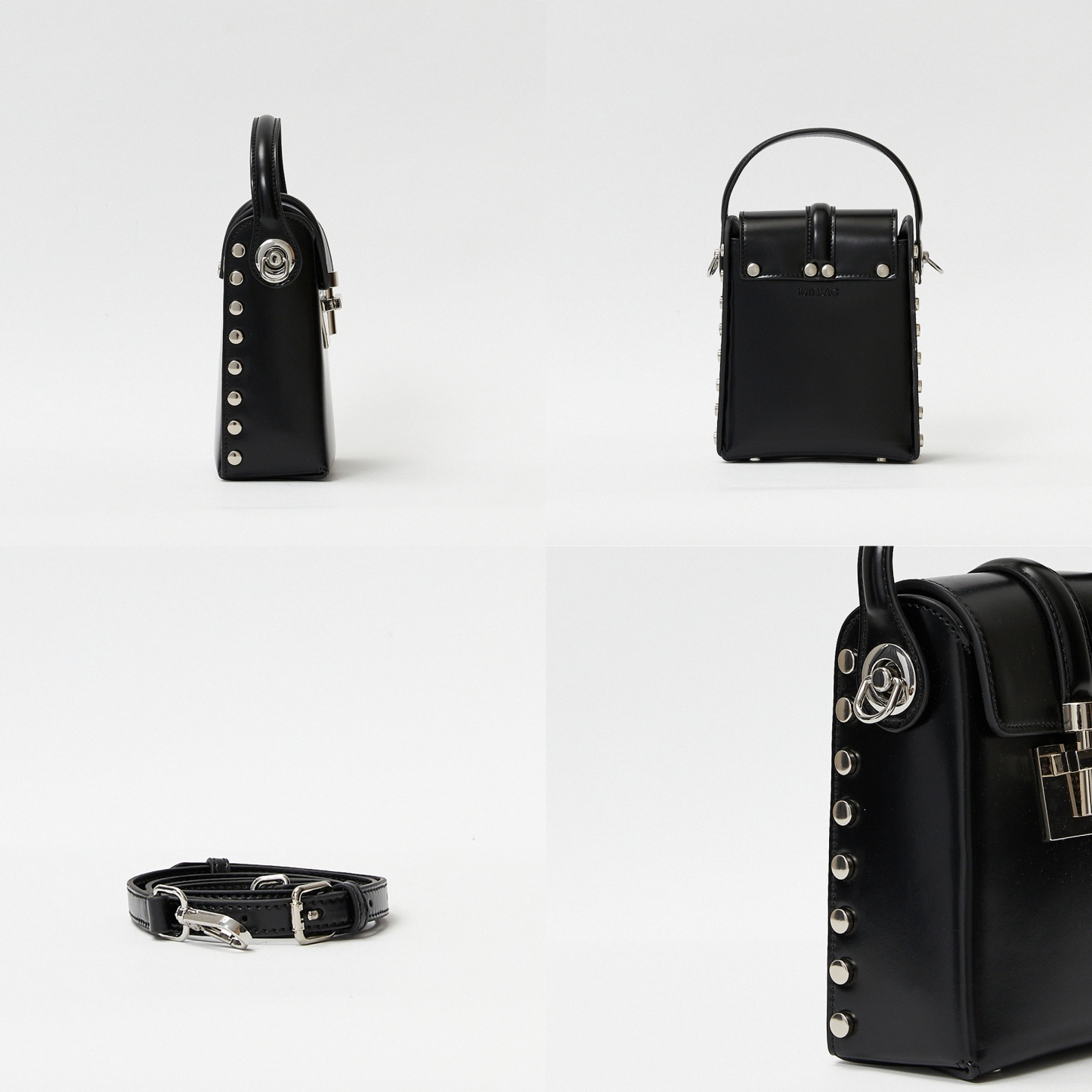 Leather Shoulder Bags, Leather Box Bag, Minimal Design Shoulder Bag