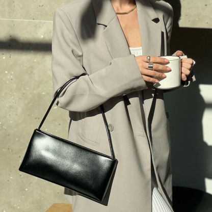 Minimal Shoulder Bags, Women's Leather Handbags, Timeless Design Shoulder Bags