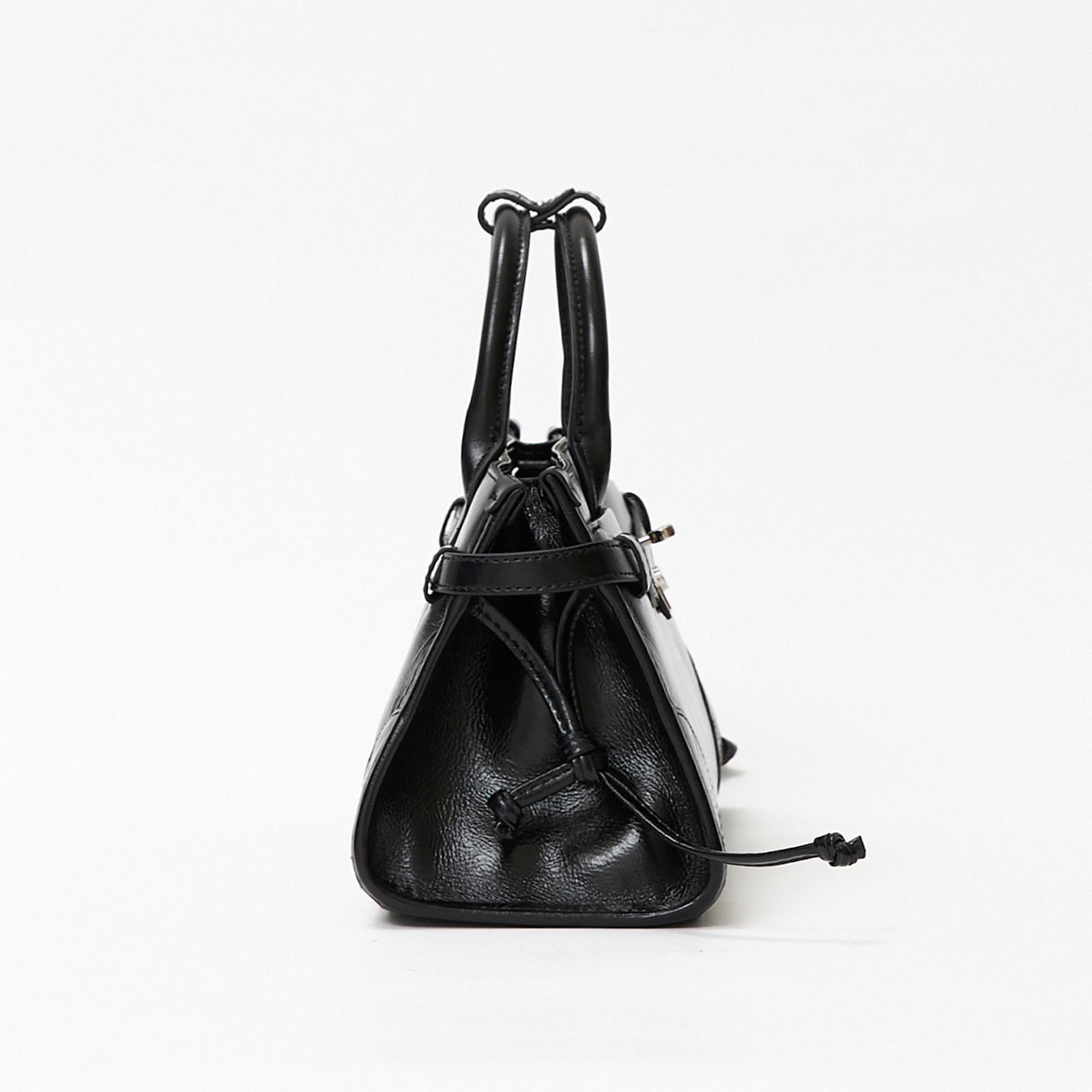 Classic Top Handle Bags, Genuine Leather Small Tote Bag, Women's Leather Shoulder Bag