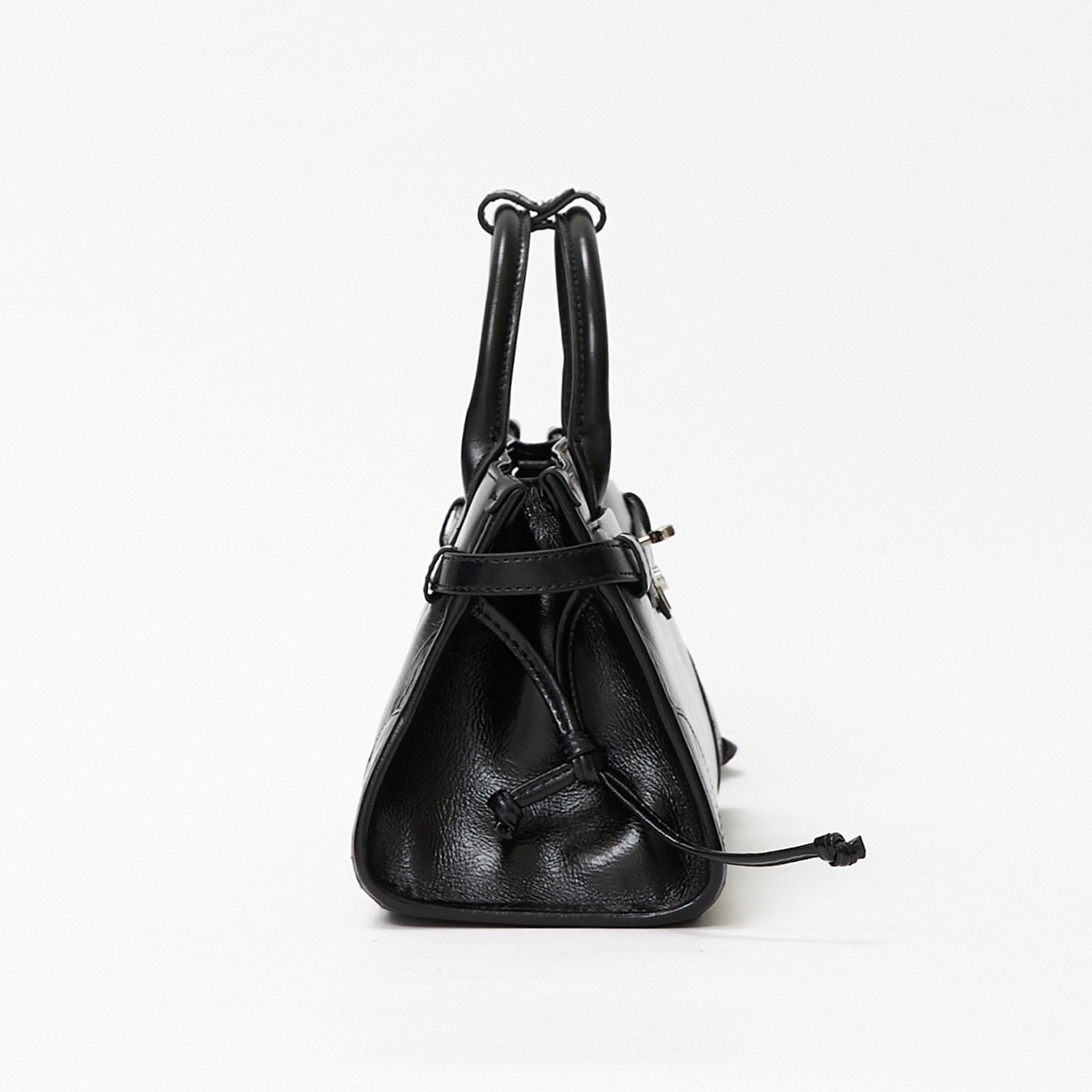 Classic Top Handle Bags, Genuine Leather Small Tote Bag, Women's Leather Shoulder Bag