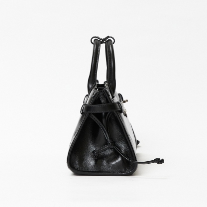 Classic Top Handle Bags, Genuine Leather Small Tote Bag, Women's Leather Shoulder Bag